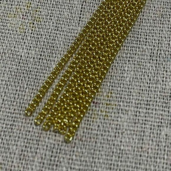 Yves Saint Laurent Gold Tassel Earrings - Picture 6 of 7